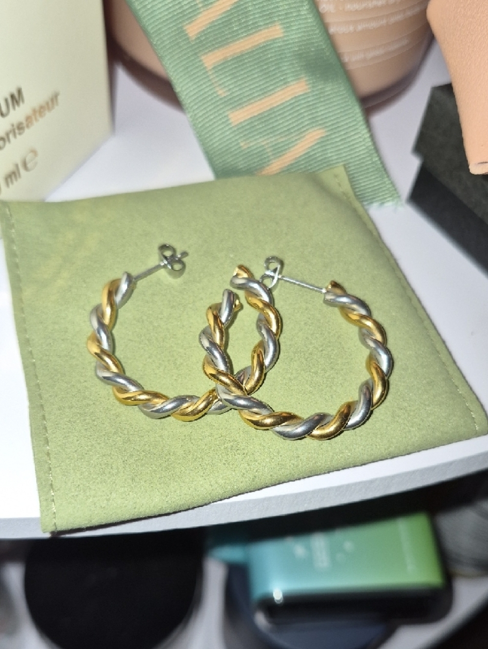 Akalia Brand Paloma Waterproof Earrings With Keychain Charm